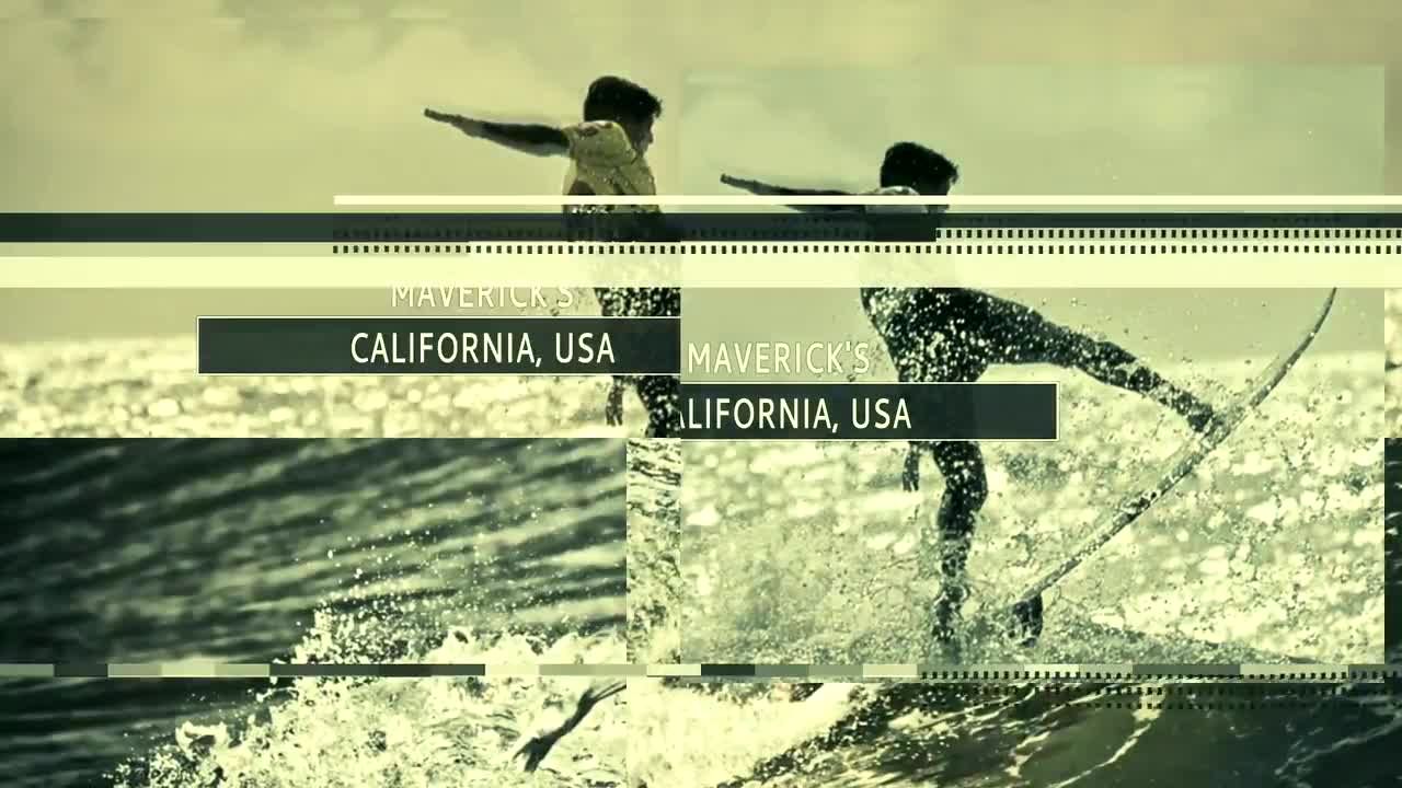 信号损坏撕裂文字遮罩视频片头素材库精选AE模板