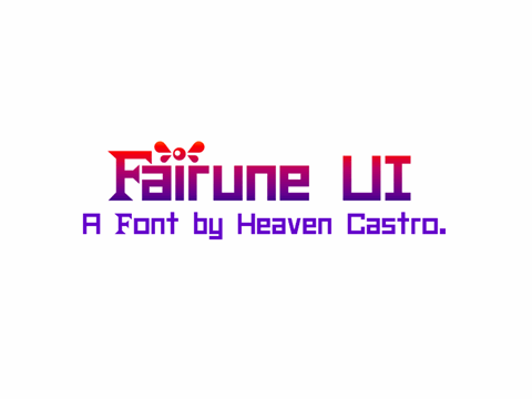 Fairune UI CHMC font素材之家精选英文字体