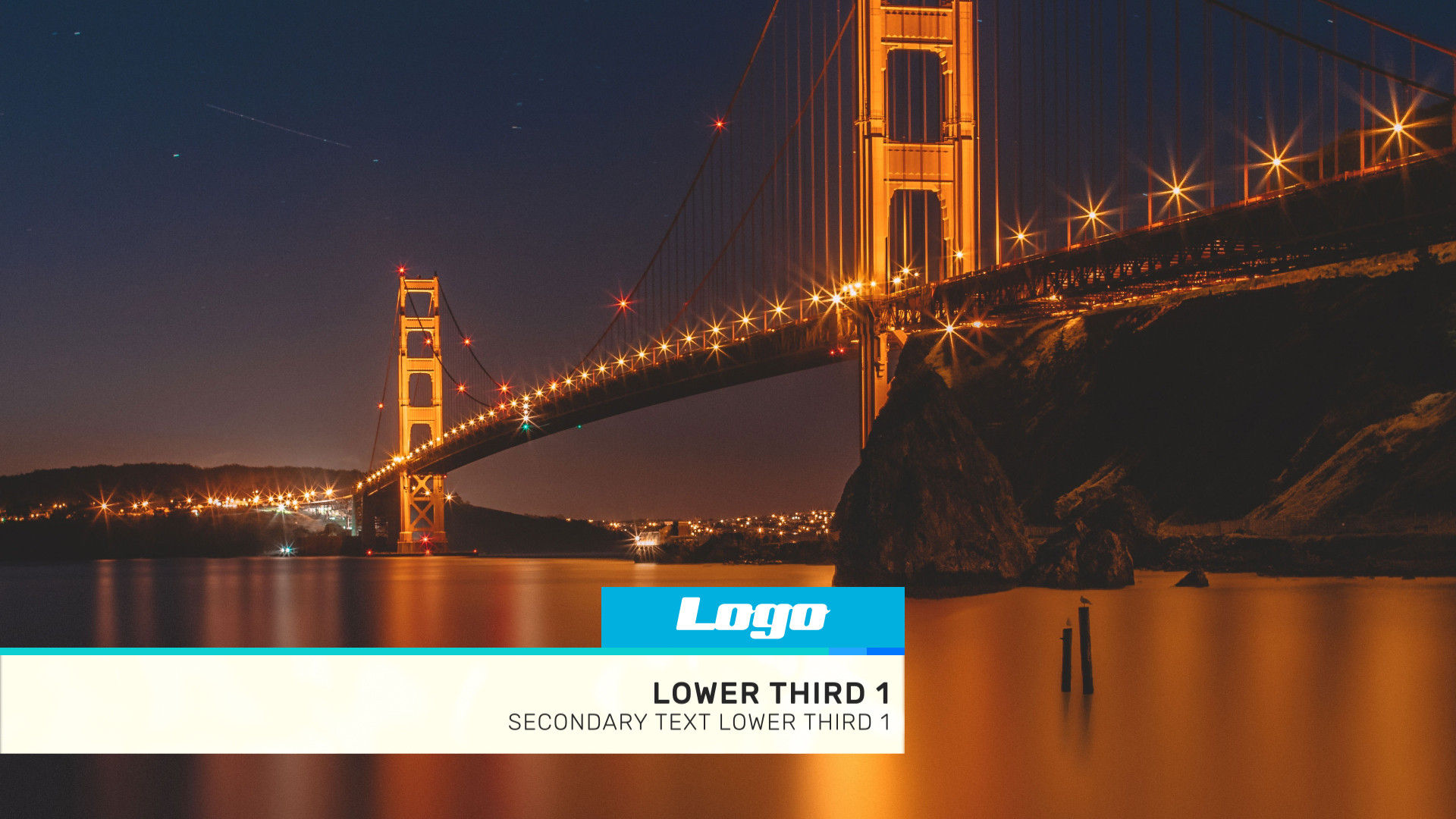 优雅的全屏标题动画素材库精选AE模板Elegant Title