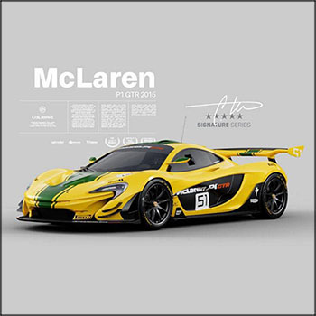 迈凯轮P1 GTR 2015 –外部内饰发动机素材之家精选3D模型