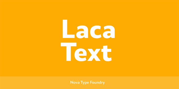 Laca Text Font Family素材之家精选英文字体
