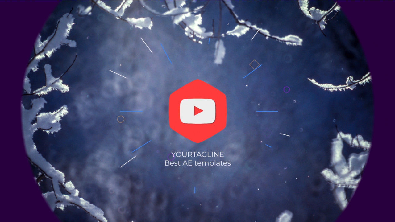 涡流徽标揭示素材库精选AE模板