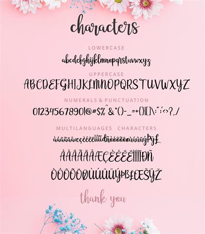 adelline personal use only font素材之家精选英文字体