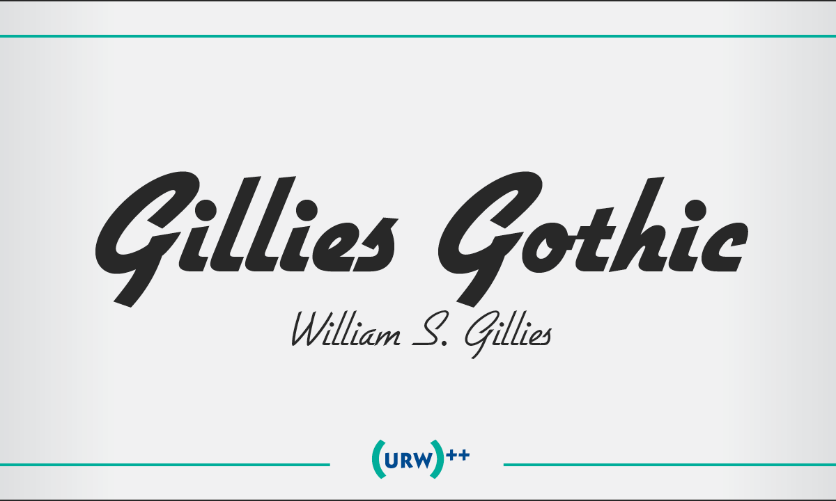 Gillies Gothic Font Family素材之家精选英文字体