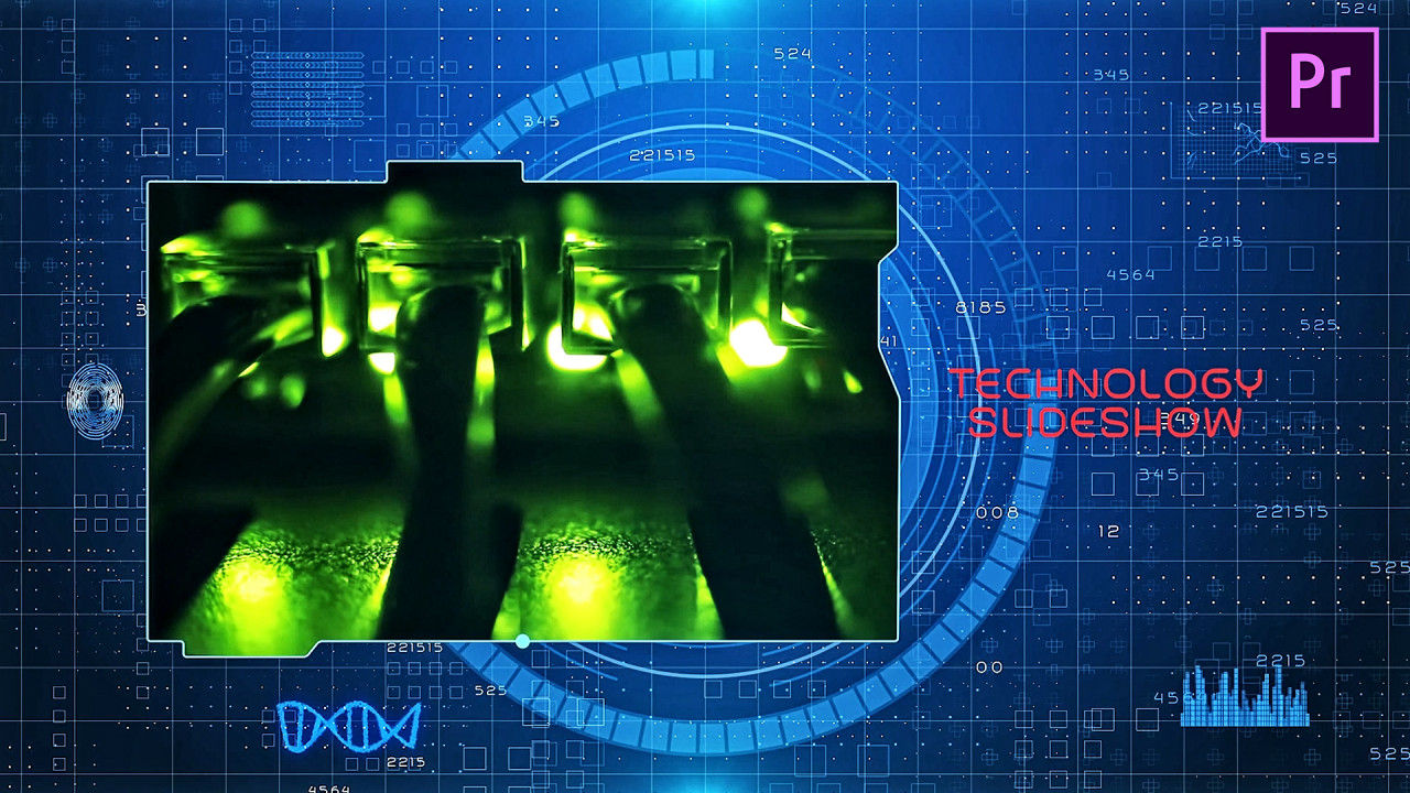 pr高科技幻灯片模板