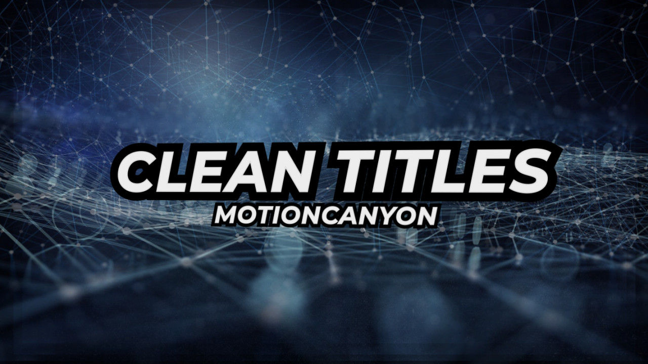 20个广告全屏标题动画素材库精选AE模板