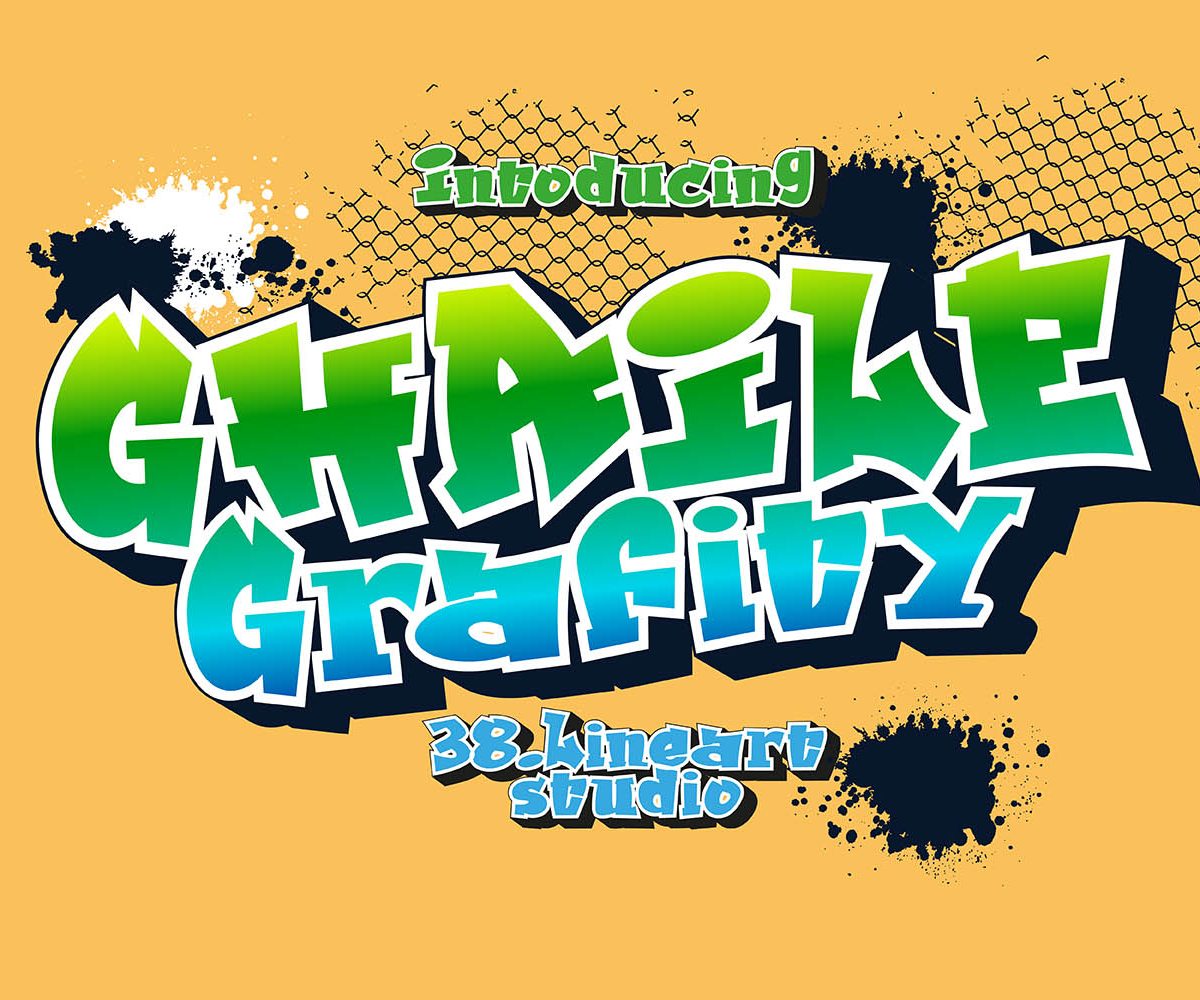 Ghaile Graffiti Regular Font素材之家精选英文字体