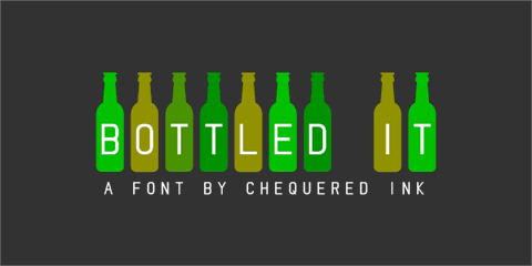 Bottled It font素材之家精选英文字体