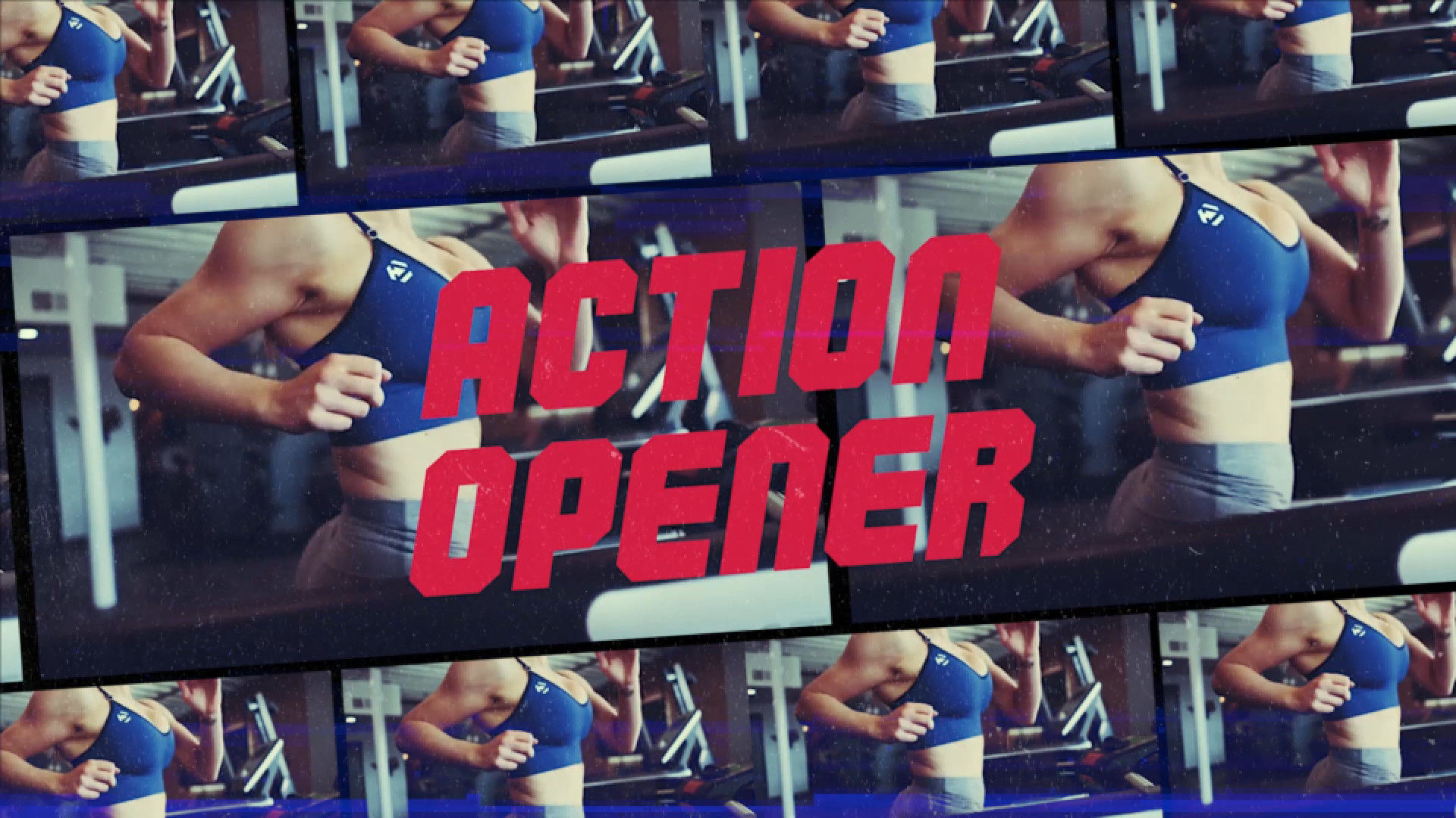 充满活力的极限预告片Pr模板