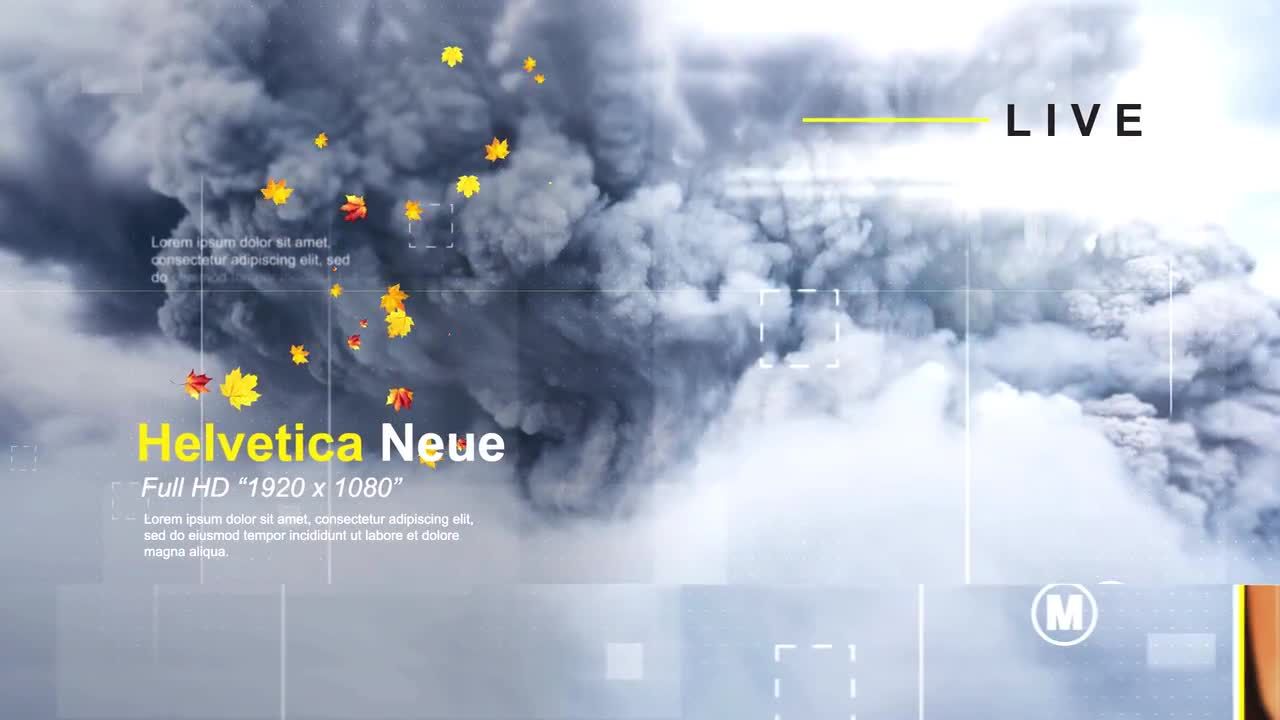 秋季励志幻灯片炫耀照片素材库精选AE模板