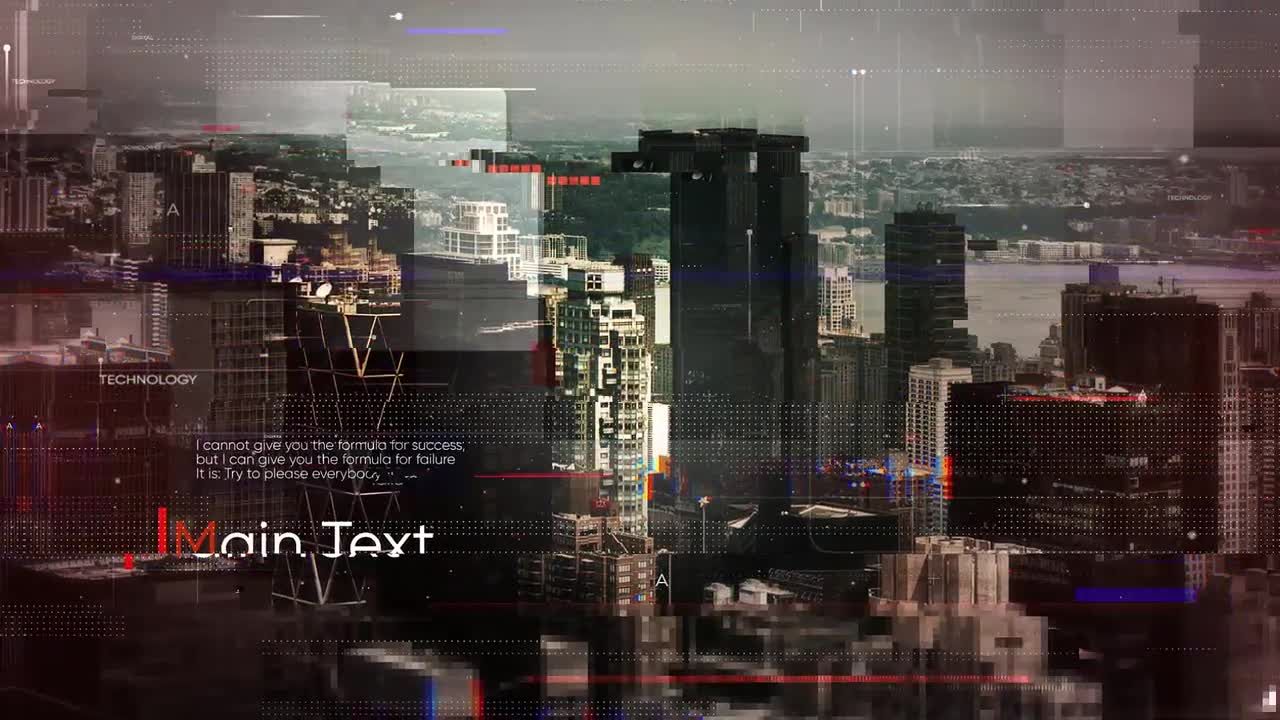 未来数字幻灯片动画素材库精选AE模板