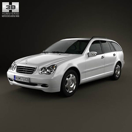 梅赛德斯·奔驰C级（W203）estate 2005 汽车3D/C4D模型