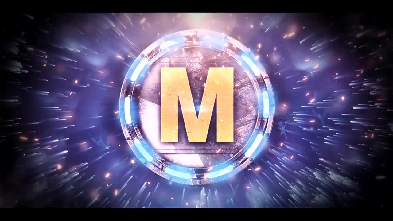 充满活力的超现代金属齿轮Logo标志素材库精选AE模板