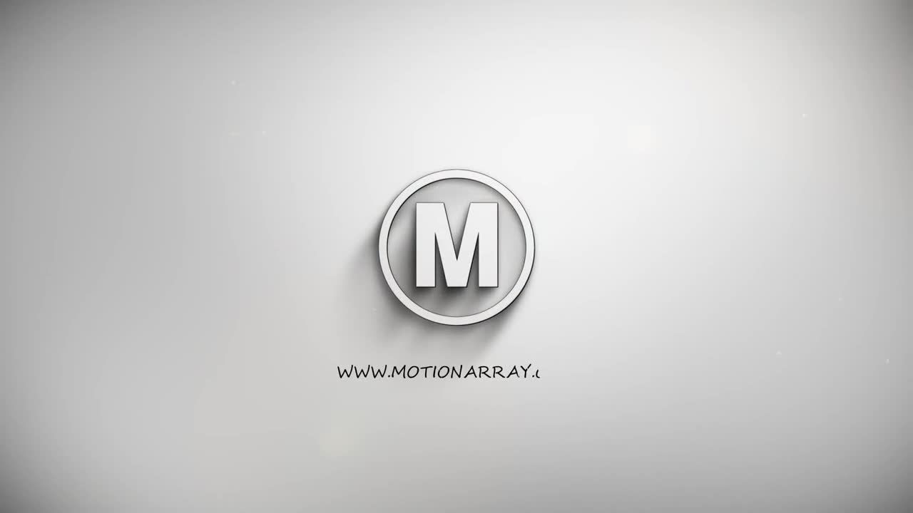 简洁创意优雅动画羽毛笔勾画填充徽标素材库精选AE模板