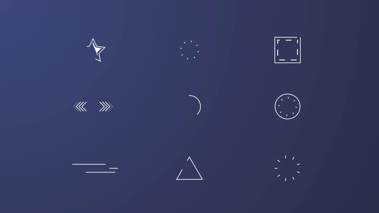 多样的几何创意设计商业广告ae模板