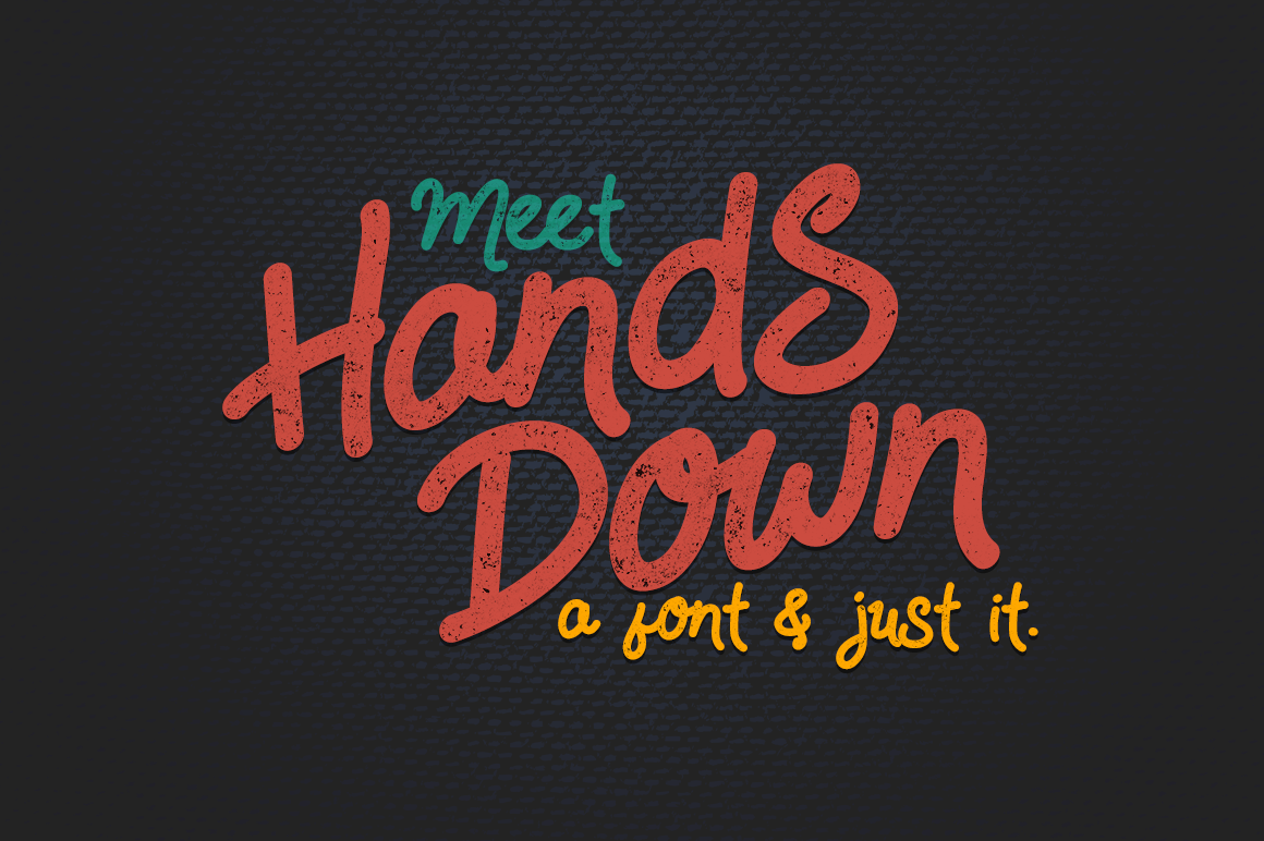 HandsDown Font素材之家精选英文字体