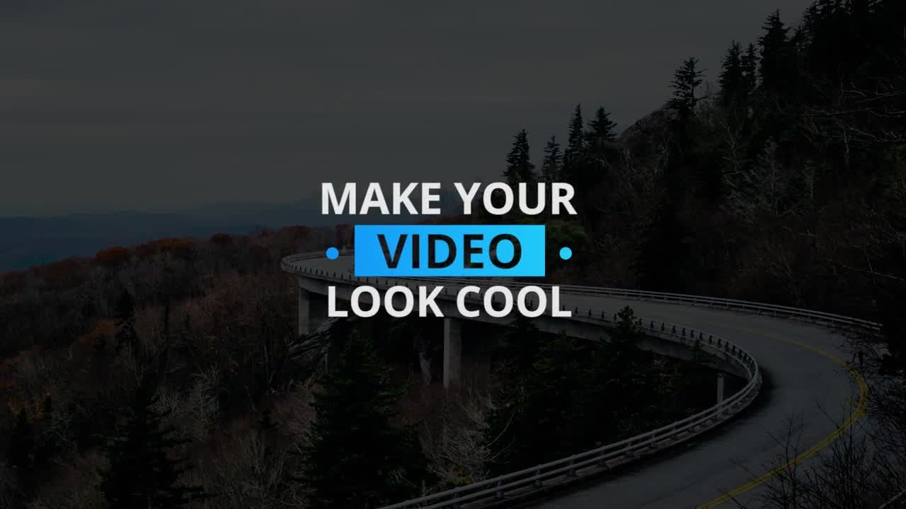 14个流畅和复杂的全屏幕标题素材库推荐PR模板