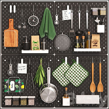 砧板国产抹布锅具等厨房用品素材之家精选3D模型