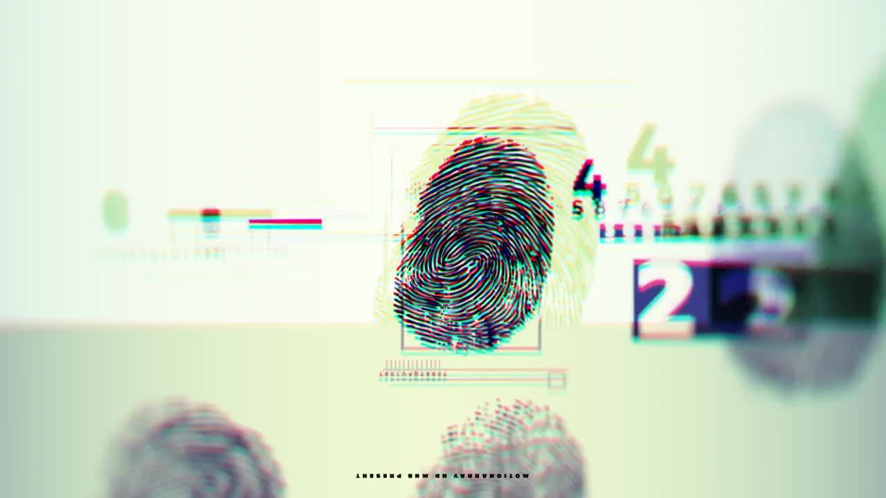 指纹验证logo片头展示素材库精选AE模板