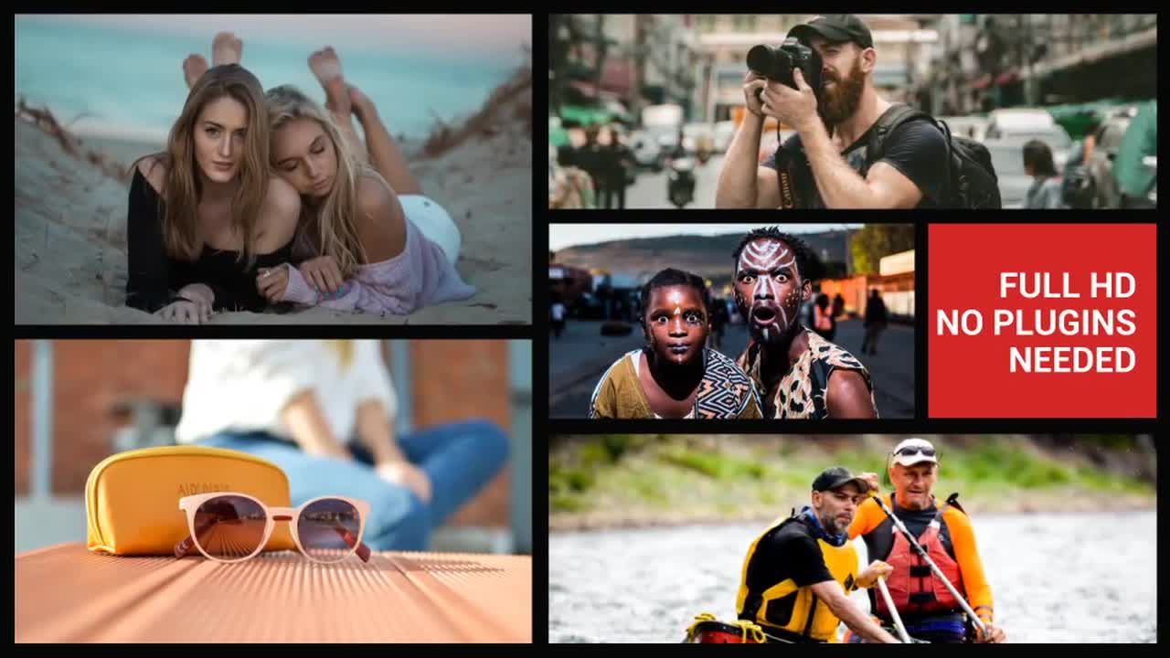 新潮的文本动画幻灯片素材库精选AE模板