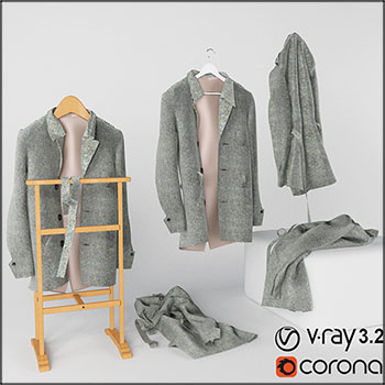 现代时尚男士西装服装素材之家精选3D模型