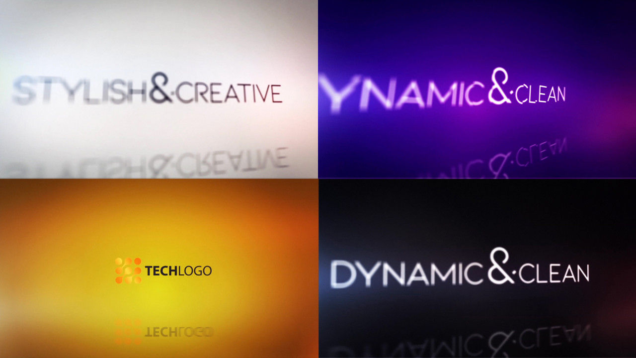 干净标题和徽标时尚的素材库精选AE模板