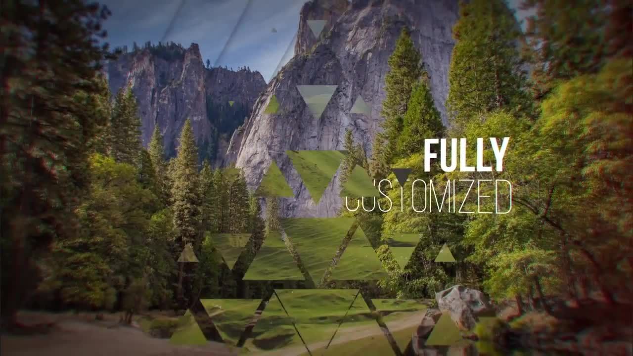 玻璃幻灯片平滑动画幻灯片素材库精选AE模板