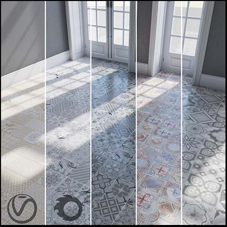 室内地砖地板砖素材之家精选3D模型