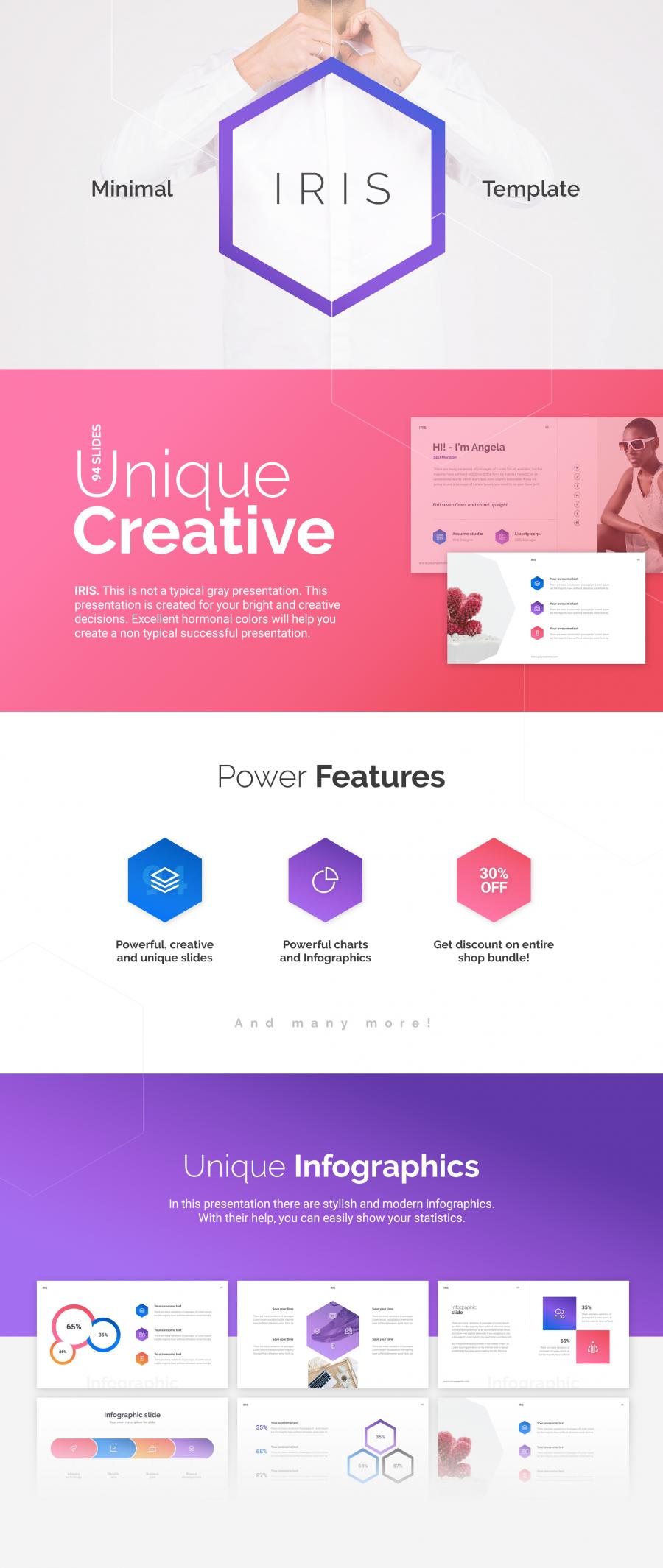 色彩有亲和力的极简主义PPT模版套装Pro [PPTX,Key]插图