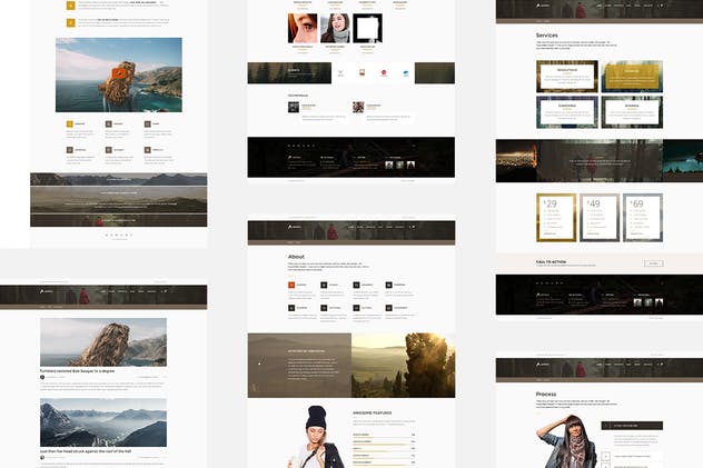 多用途创意产品展示/博客/在线商店网站模板素材库精选 Astero — Multipurpose Portfolio | Blog | Store PSD插图(5)