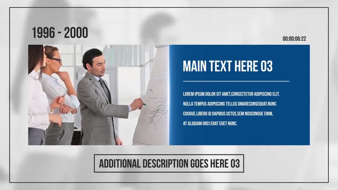 公司发展史介绍AE幻灯片