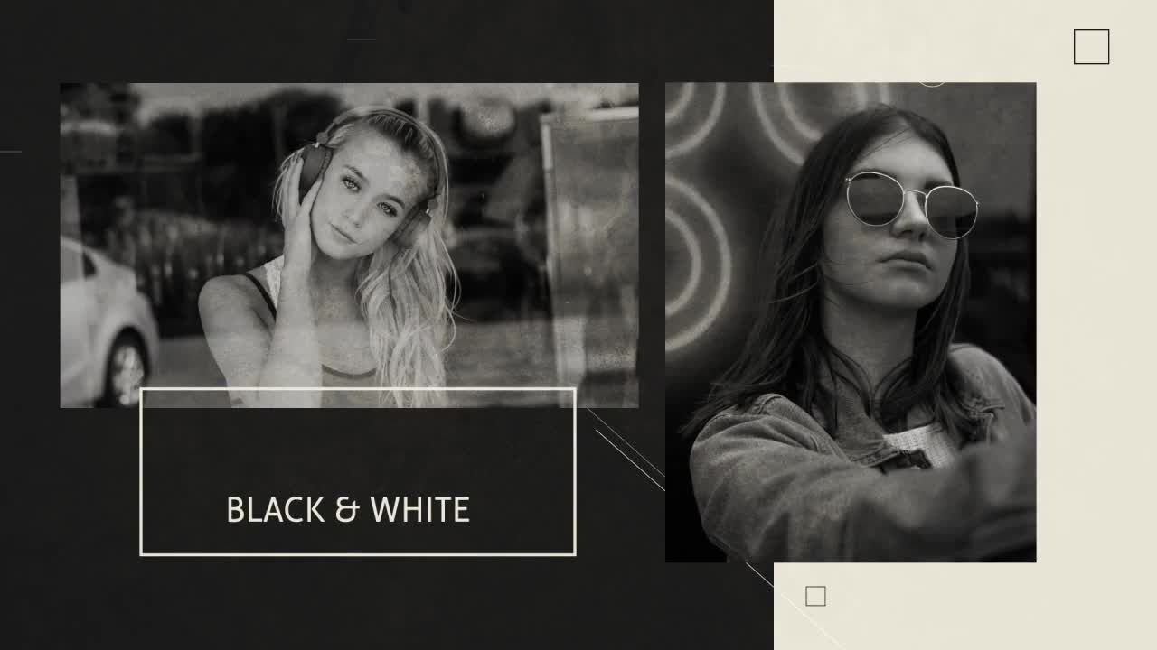 现代干净时尚的抽象幻灯片素材库精选AE模板