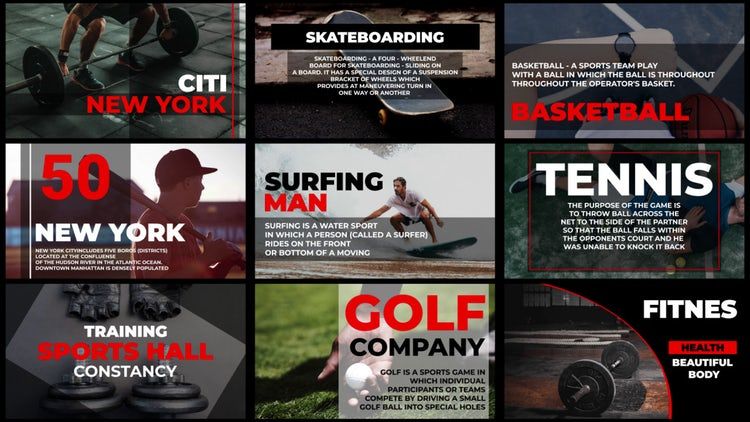 漂亮简单的全屏标题动画集合素材库精选AE模板