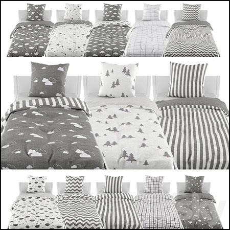 儿童床和床单素材之家精选3D模型