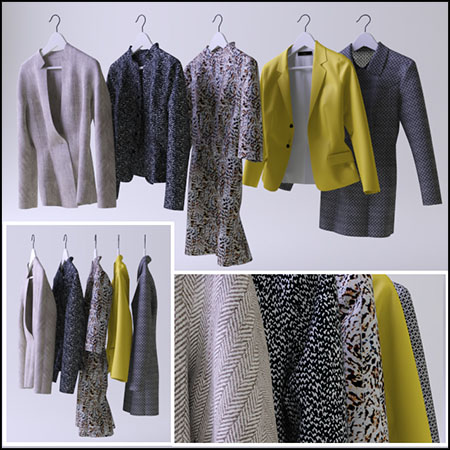 女性服装素材之家精选3D模型