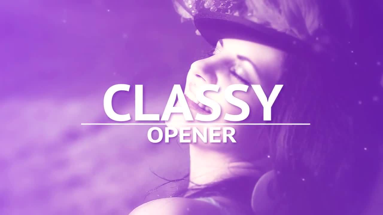 干净优雅的开场动画素材库精选AE模板