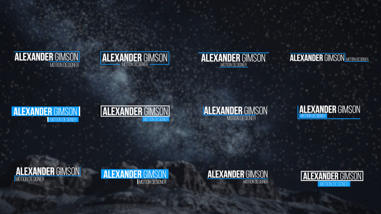 12个清新干净专业的动画素材库精选pr模板