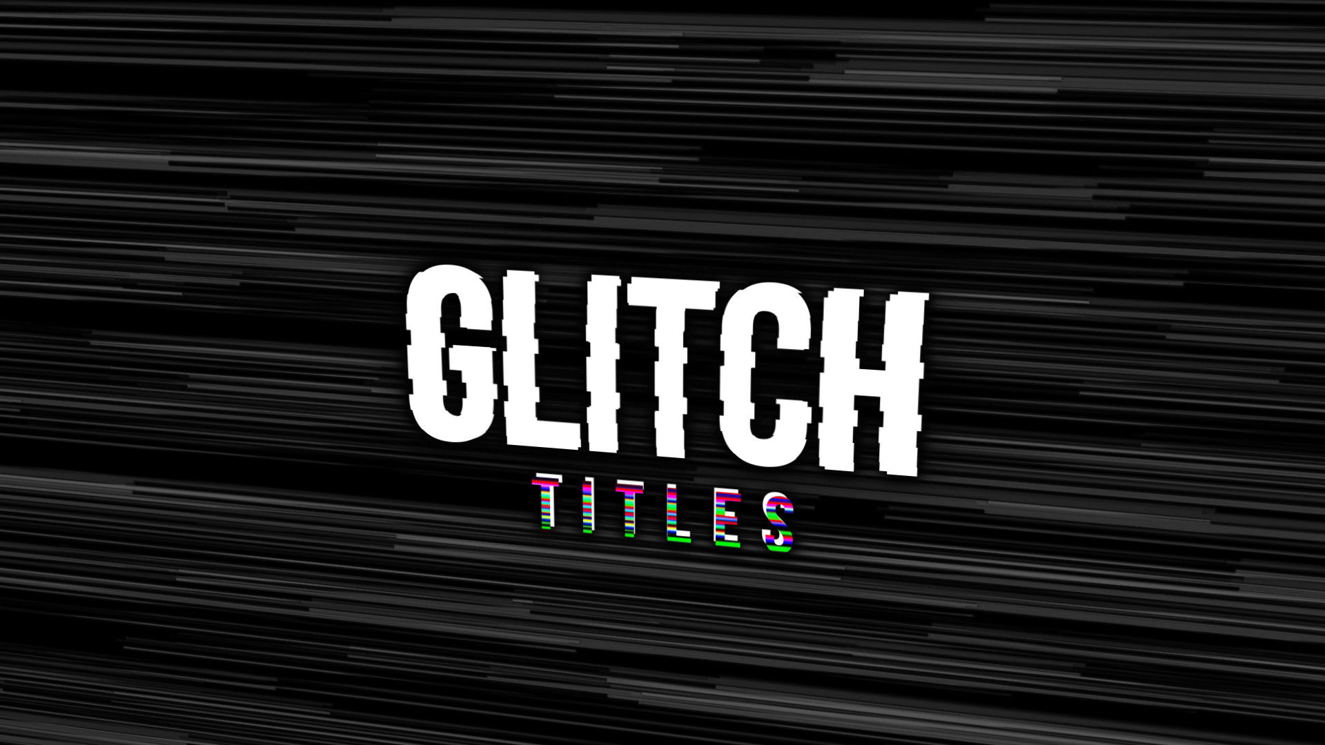 18个数字失真效果幻灯片全屏标题动画素材库推荐PR模板