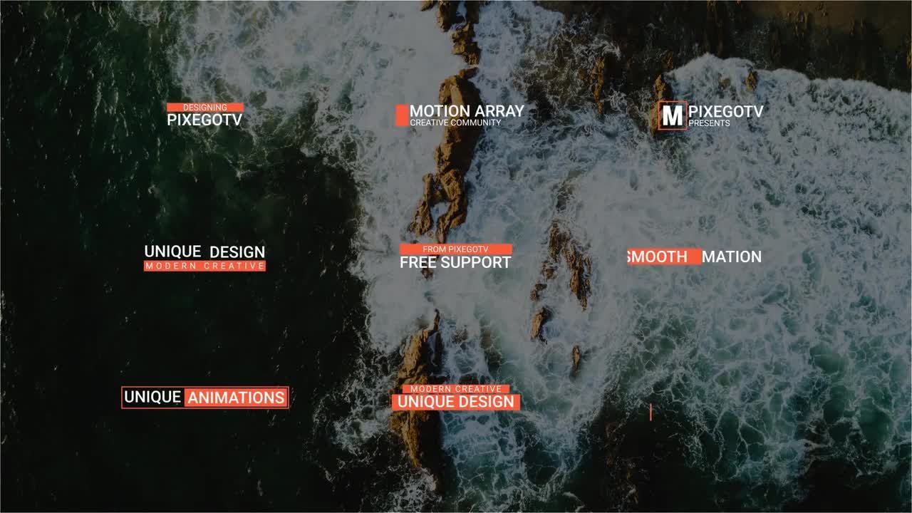 23个下三分之一电影全屏标题动画素材库推荐Pr模板