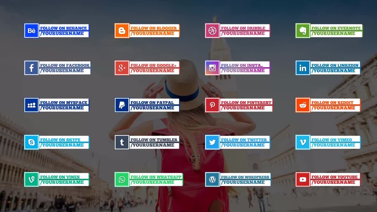 干净创意明亮下三分之一动画标题素材库精选AE模板