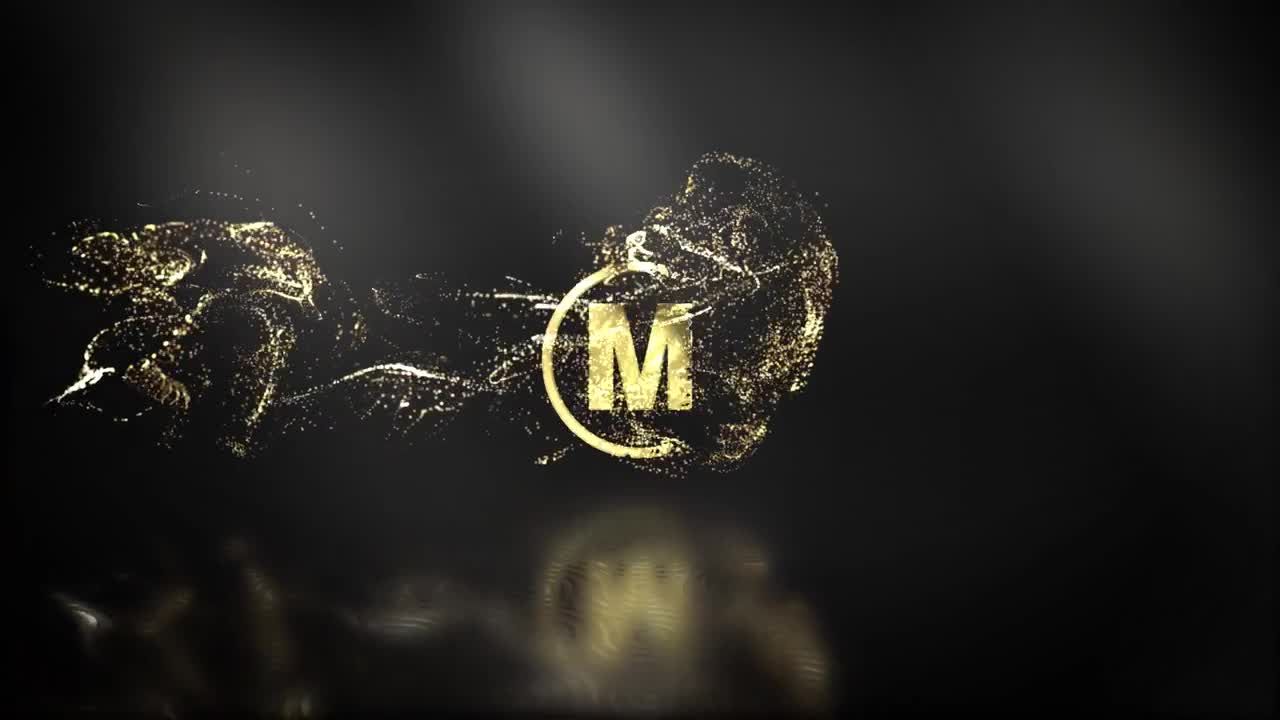 豪华粒子标志展示素材库精选AE模板