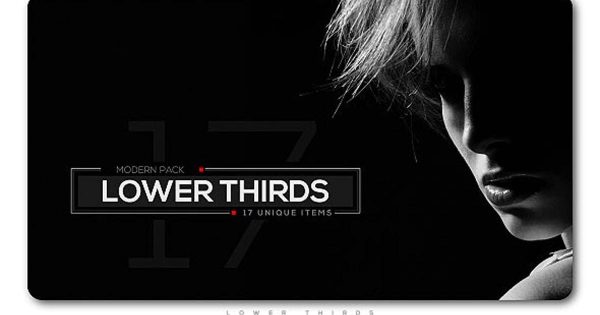 极简主义电影字幕标题效果素材库精选AE模板 Modern Lower Thirds Pack