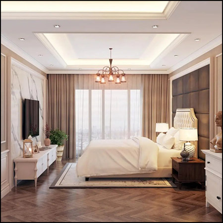 现代卧室场景素材之家精选3D模型13