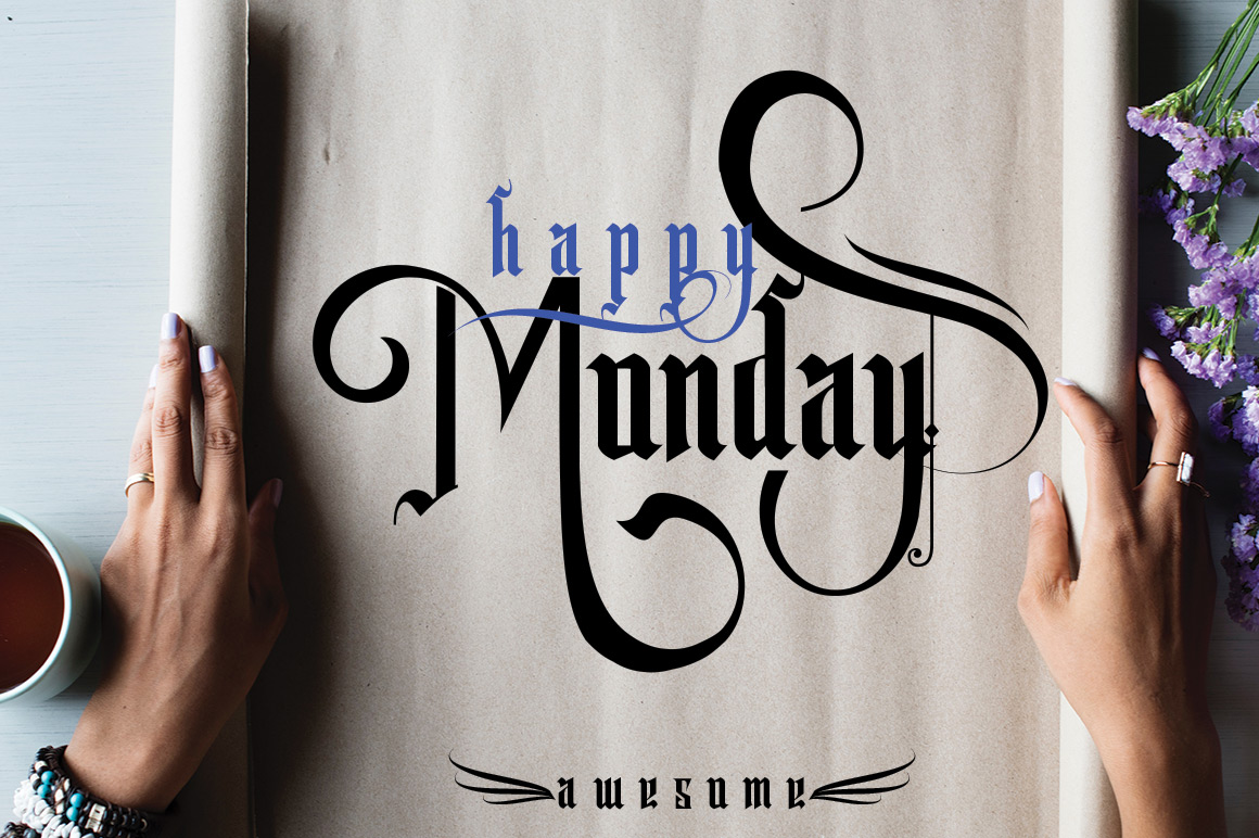 Arakunda Challiraphy Other Font插图2