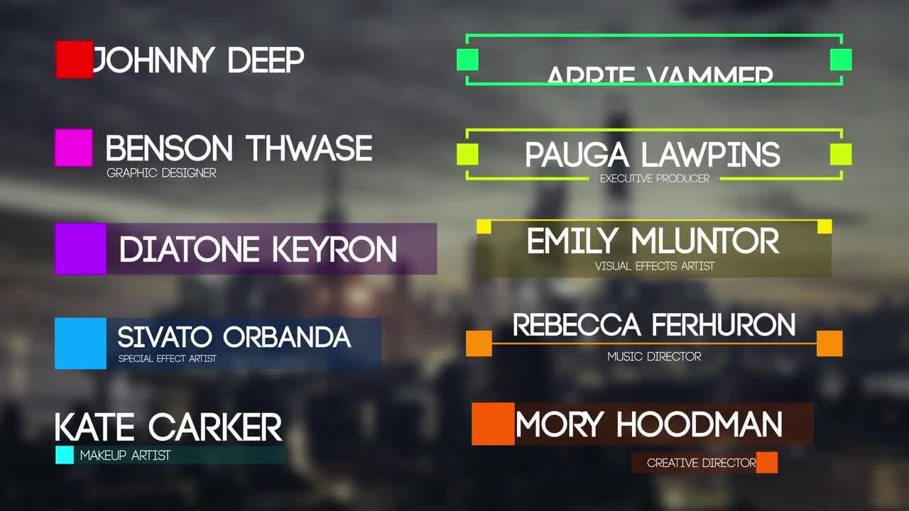 10个下三分之一现代广告标题素材库精选AE模板