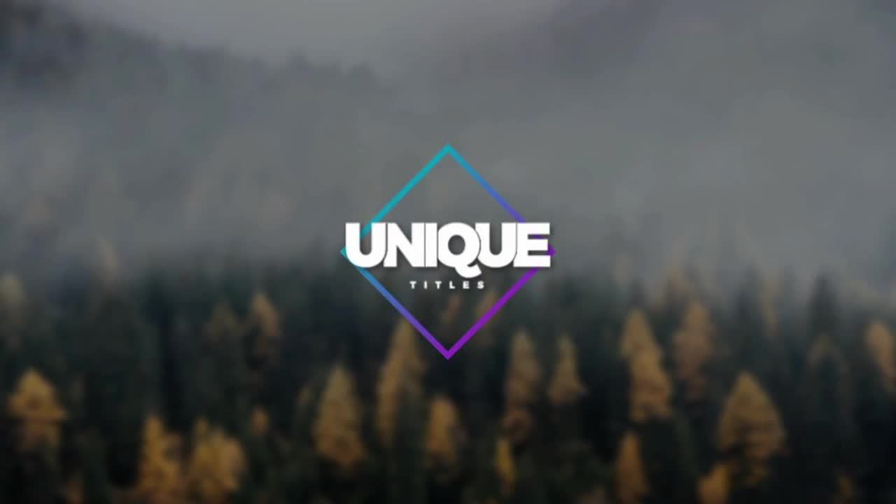 干净优雅清新全屏标题动画素材库精选AE模板