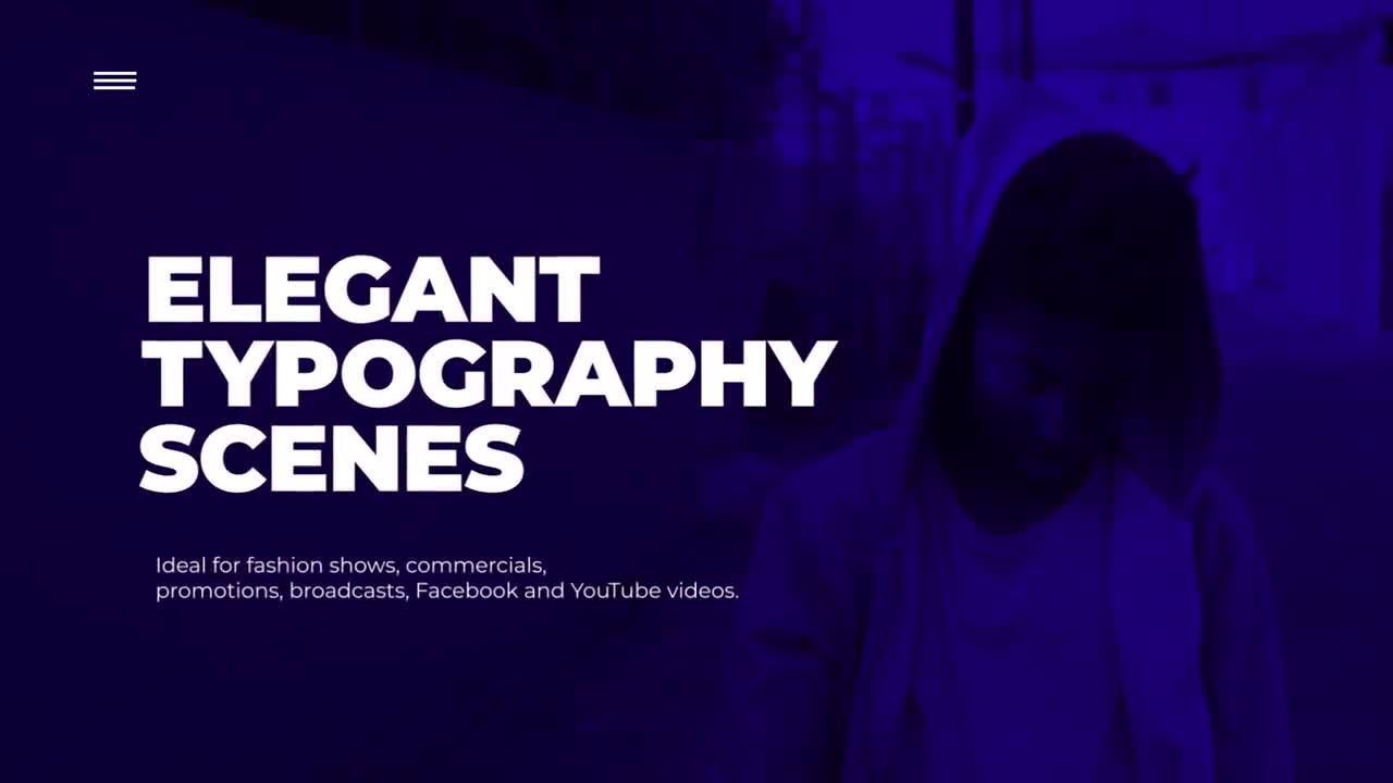 16个时尚优雅的排版标题动画过渡素材库推荐PR模板