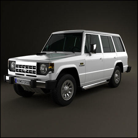 Mitsubishi Pajero Montero Wagon 1983三菱帕杰罗越野车素材之家精选3D模型