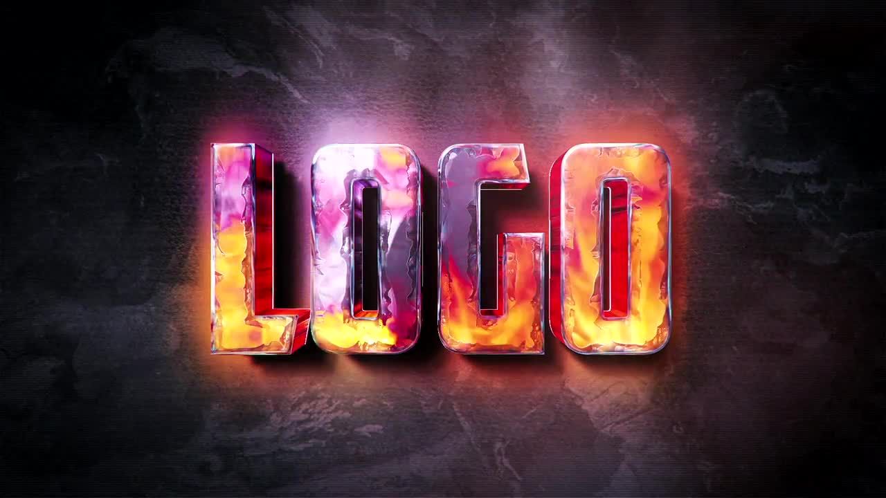 动态火焰燃烧logo特效素材库精选AE模板