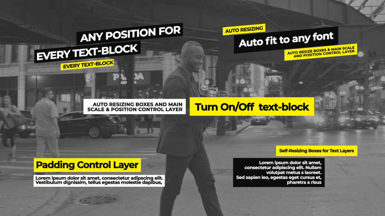 11个完全自定义标题素材库精选AE模板